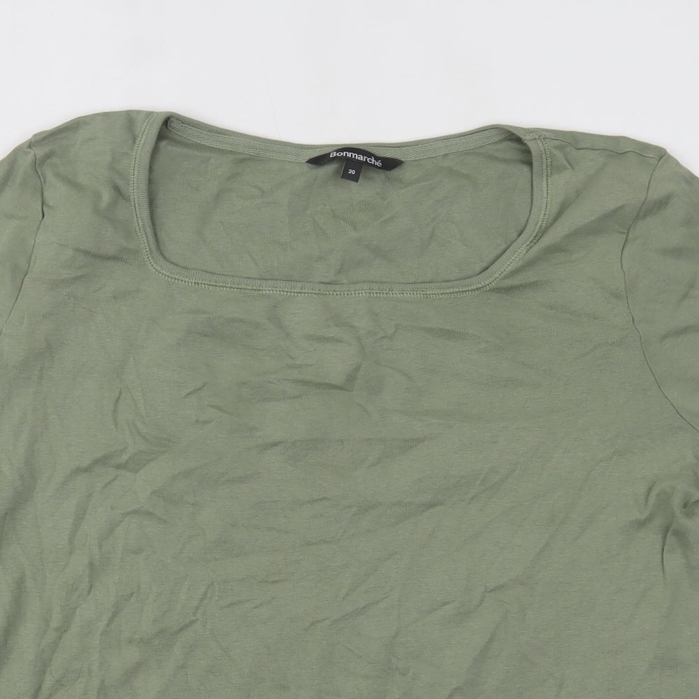 Bonmarché Womens Green   Basic T-Shirt Size 20