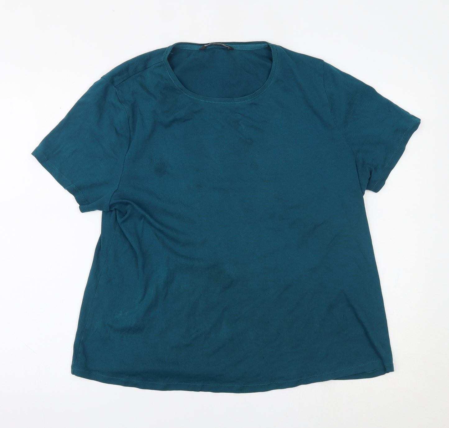Bonmarché Womens Blue   Basic T-Shirt Size 18