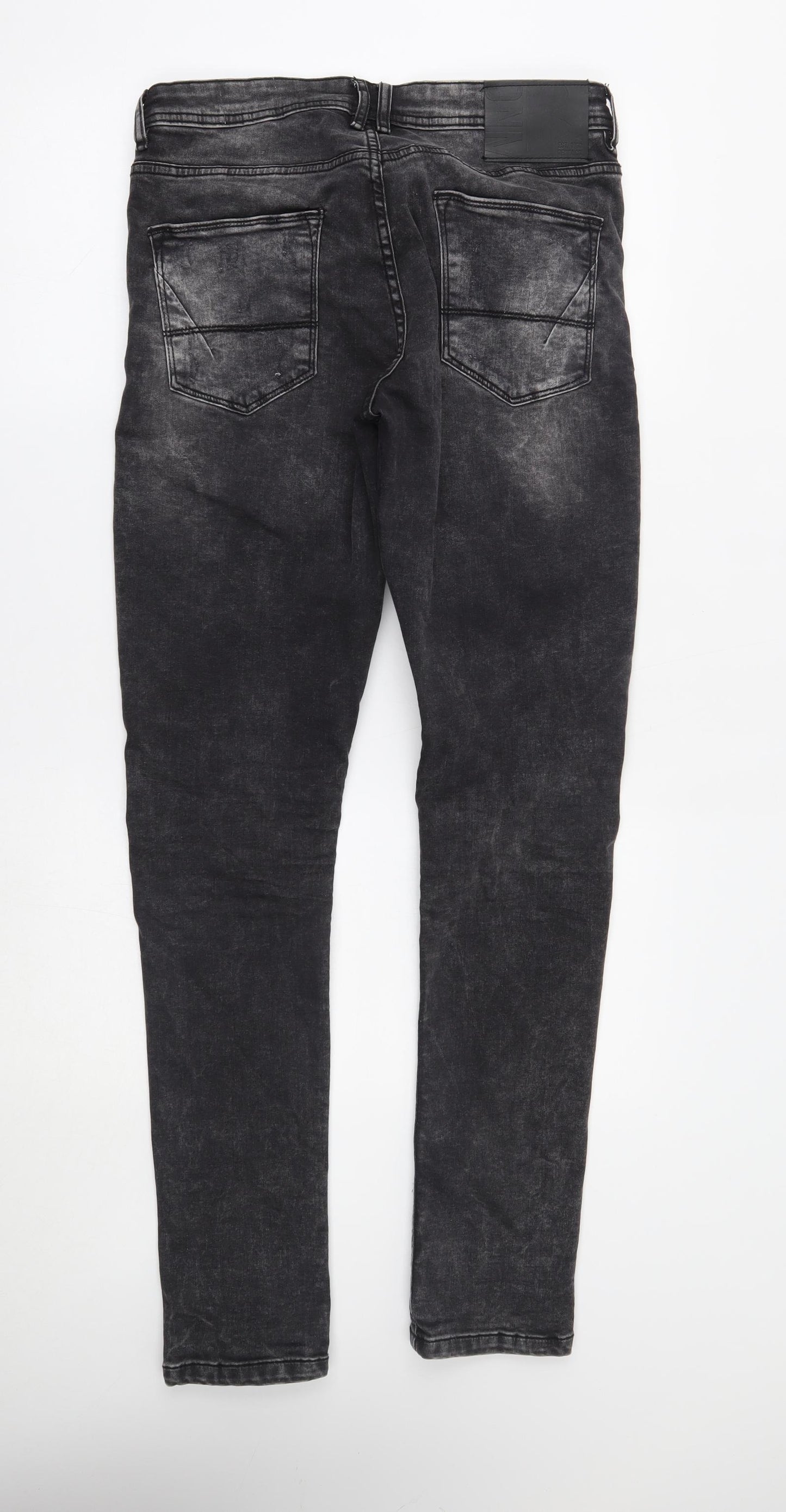 Primark Mens Black  Denim Skinny Jeans Size 32 L34 in