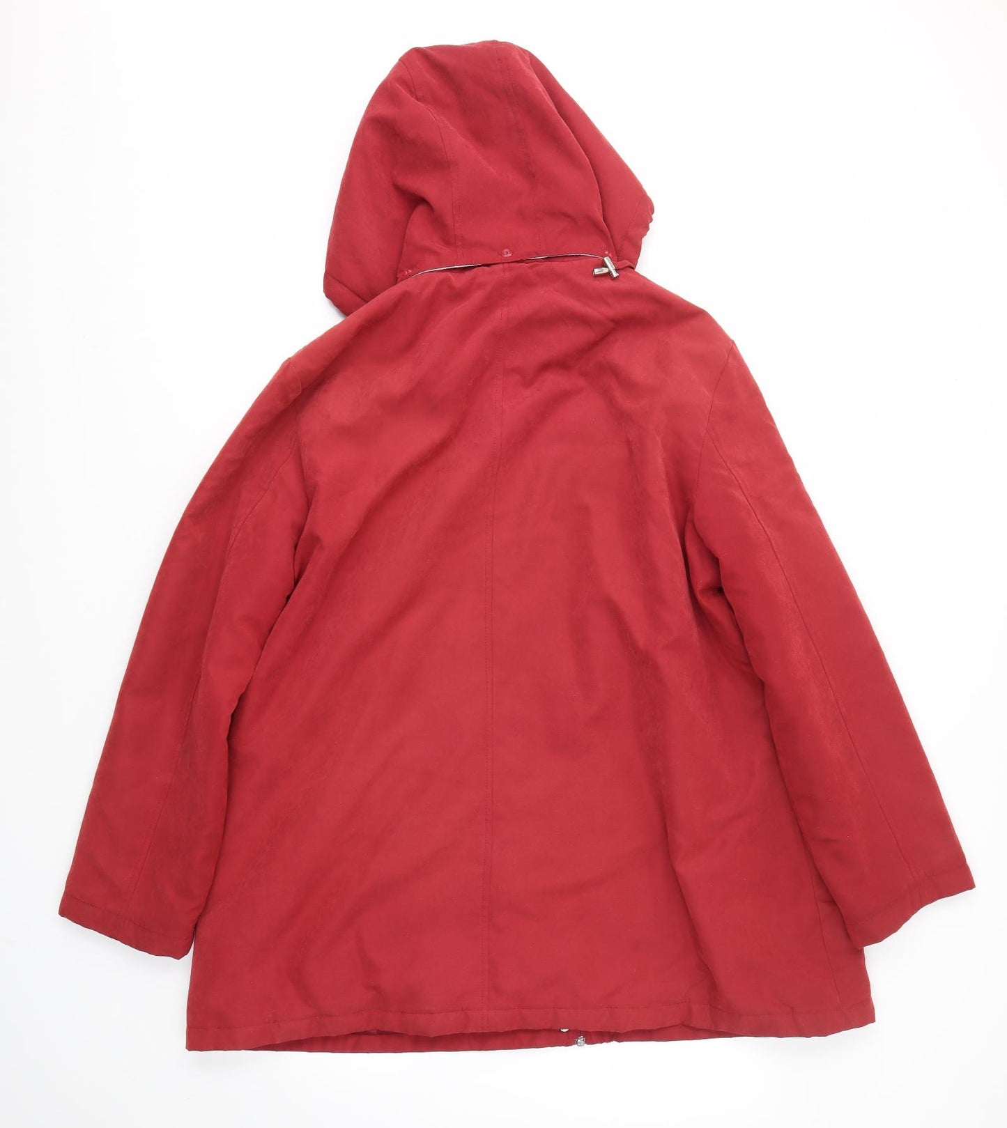 Damart Womens Red   Overcoat Coat Size L