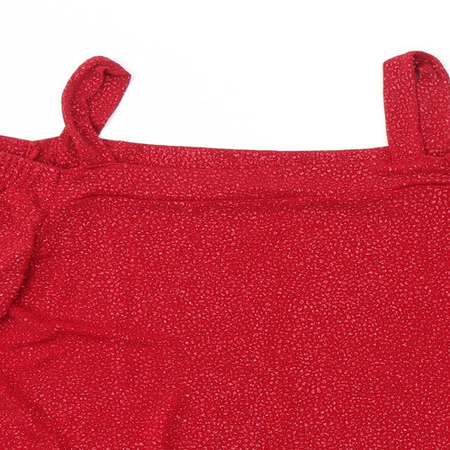 QUIZ  Womens Red   Basic Blouse Size 14