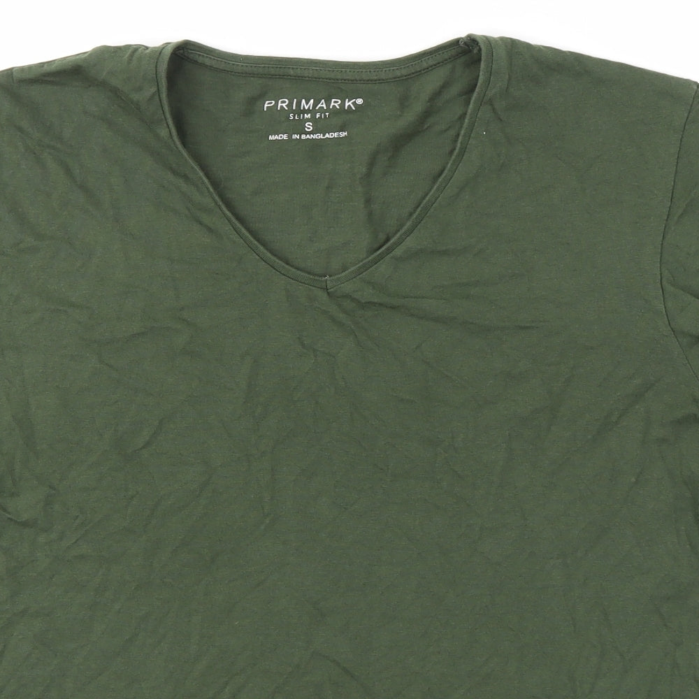 Primark Mens Green    T-Shirt Size S