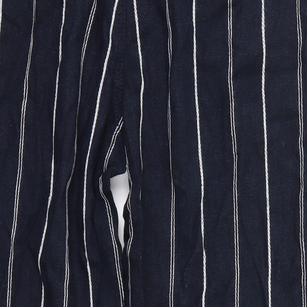 F&F Womens Blue Striped  Trousers  Size 14 L25 in