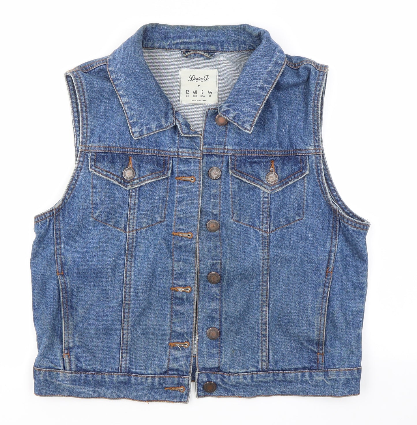 Primark Womens Blue   Gilet Jacket Size 12