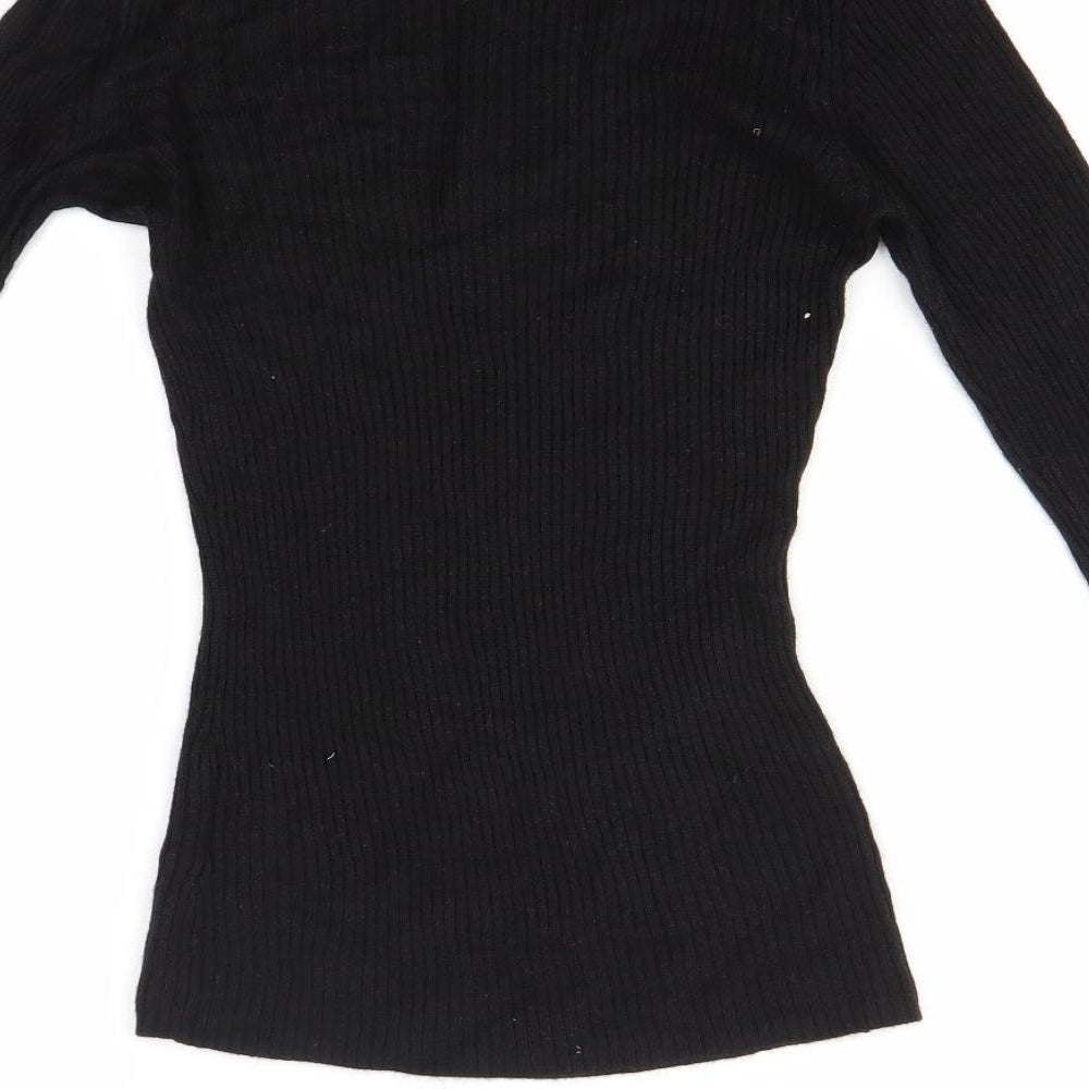 Boohoo Womens Black   Pullover Jumper Size 18