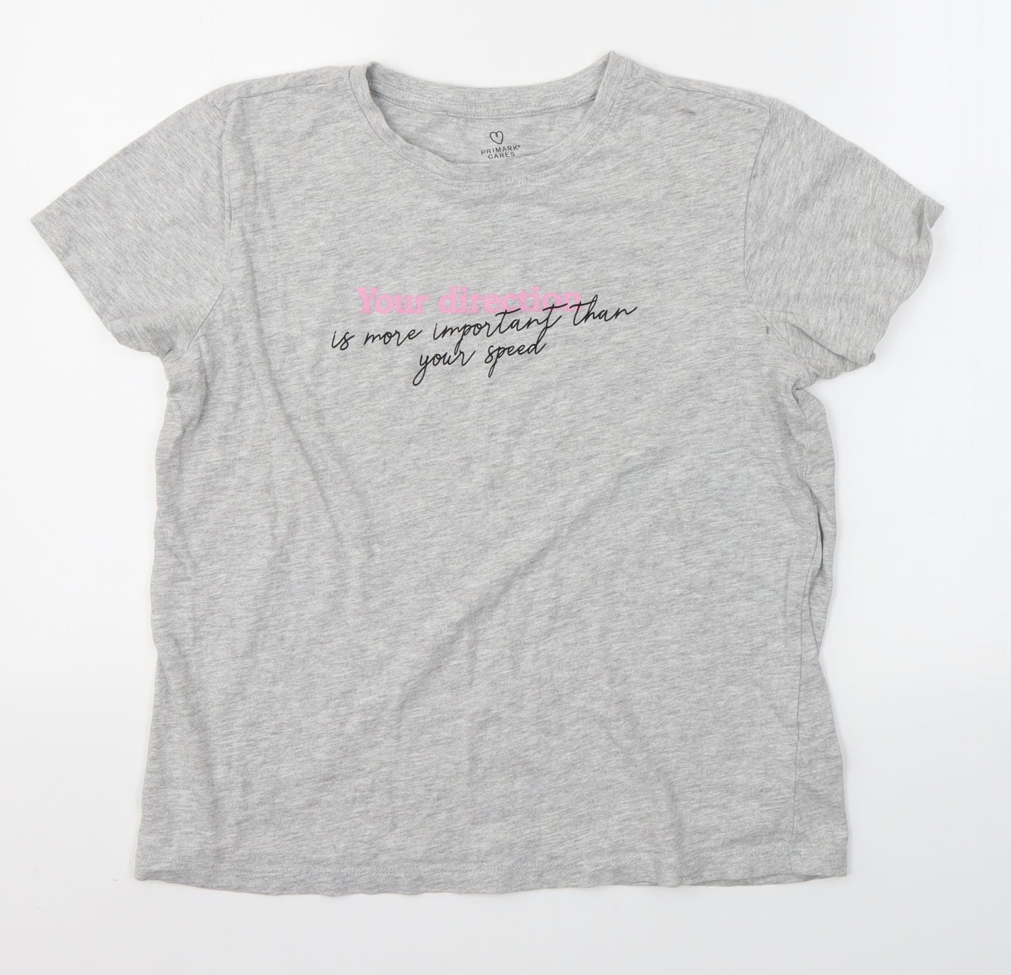 Primark Womens Grey   Basic T-Shirt Size S