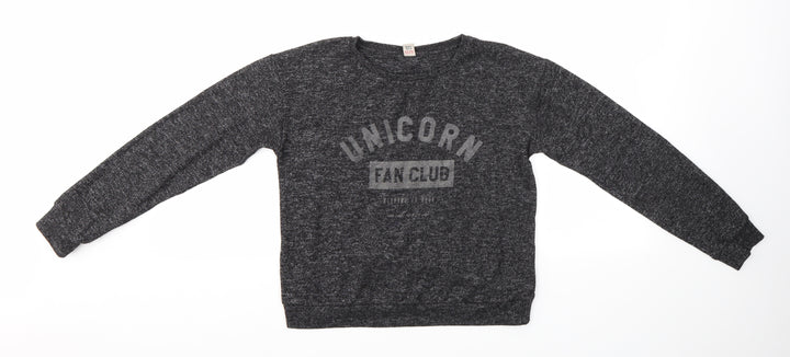 TU Girls Grey   Pullover Jumper Size 12 Years
