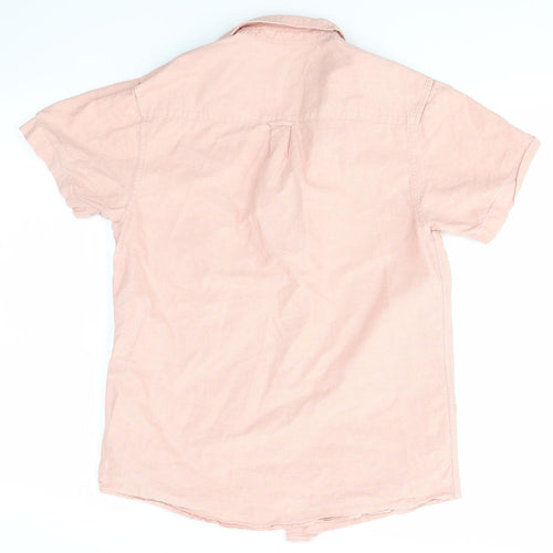 Primark Mens Pink    Button-Up Size S