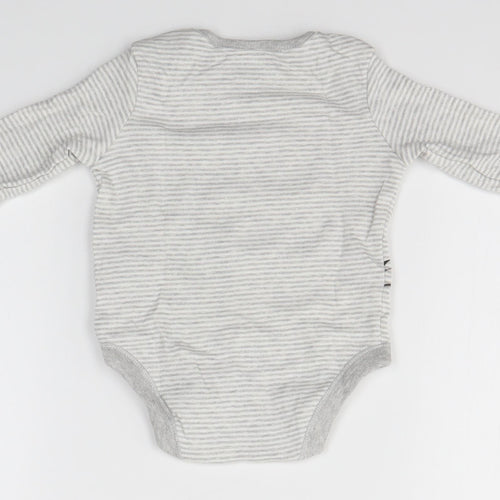 Disney Baby Grey Striped  Babygrow One-Piece Size 6-9 Months