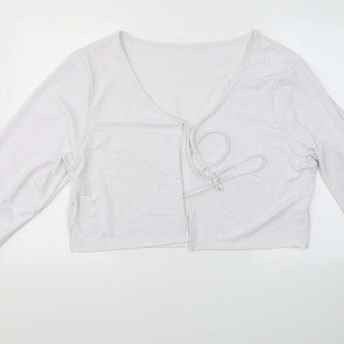 SheIn Womens White   Shrug Jumper Size 4XL