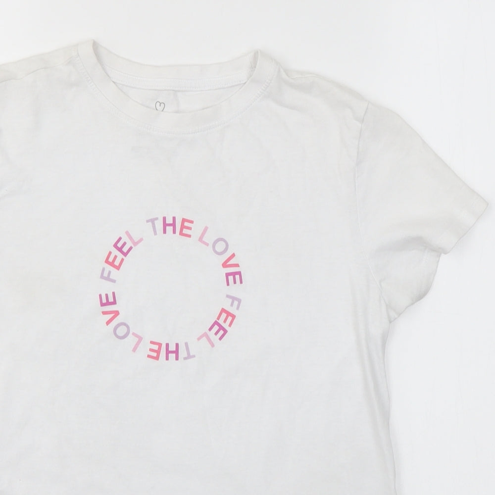 Primark Womens White   Basic T-Shirt Size S