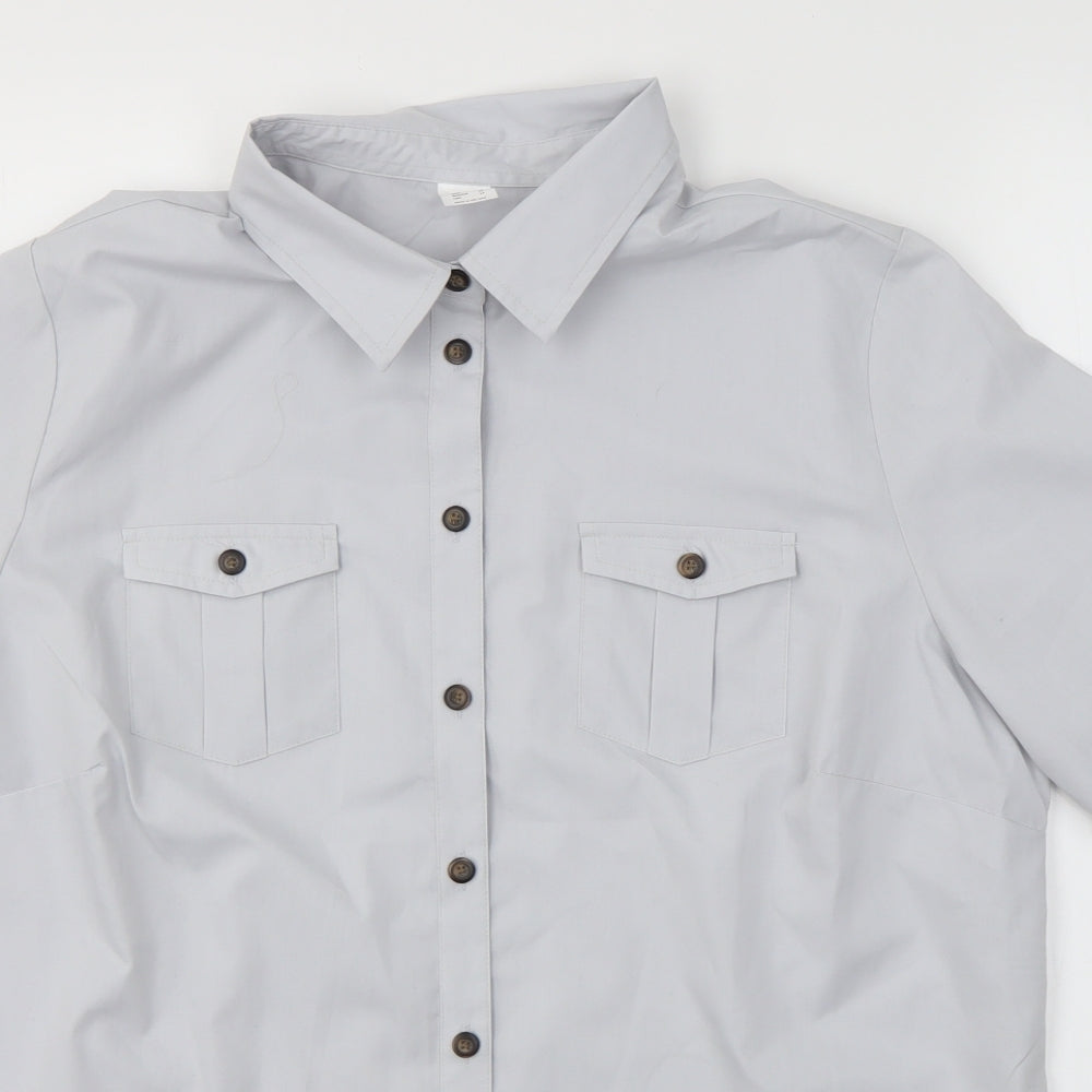 Preworn Womens Grey   Basic Button-Up Size 20