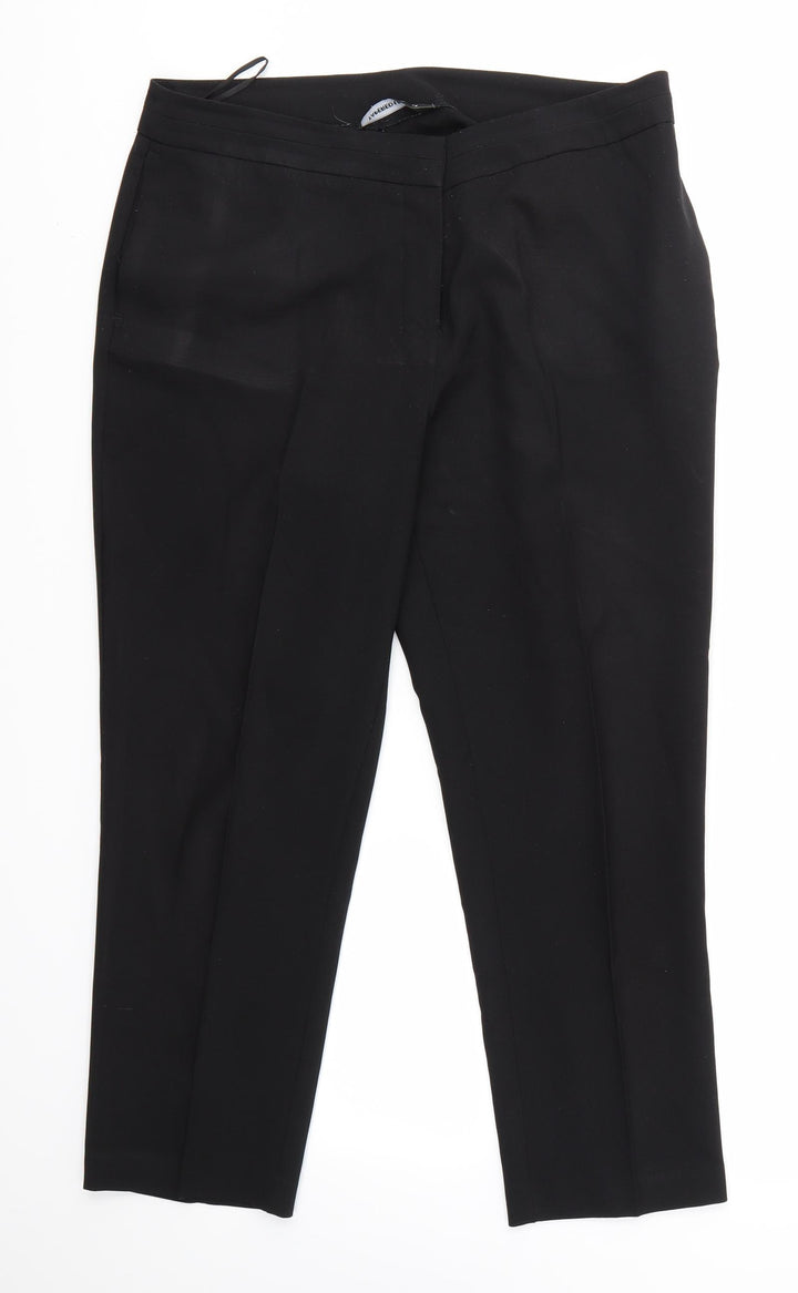 Bonmarché Womens Black Dress Pants Trousers Size 14 L24 in