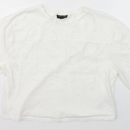 Topshop Womens White   Basic Blouse Size 10