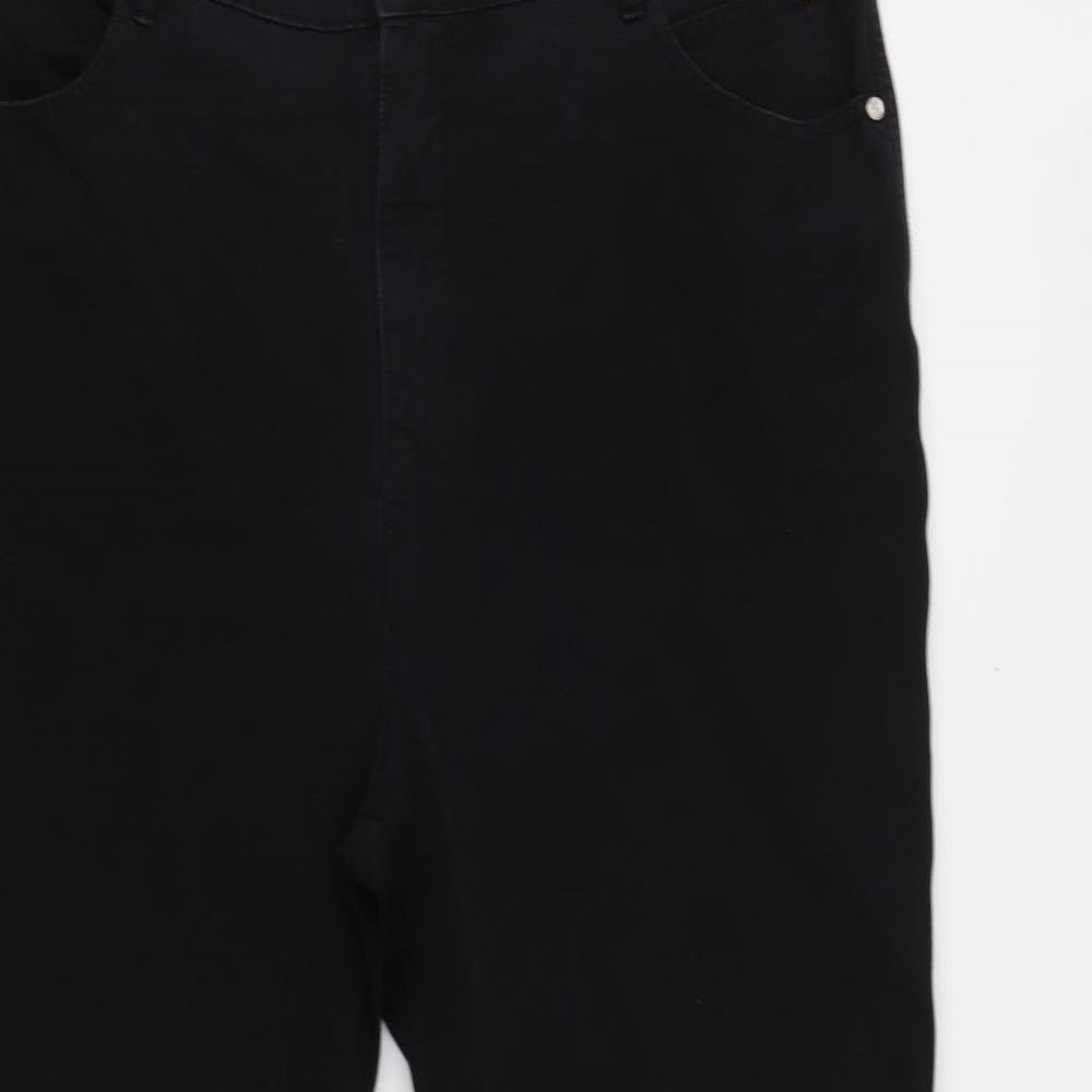 Marble Womens Black   Straight Jeans Size 18 L29 in