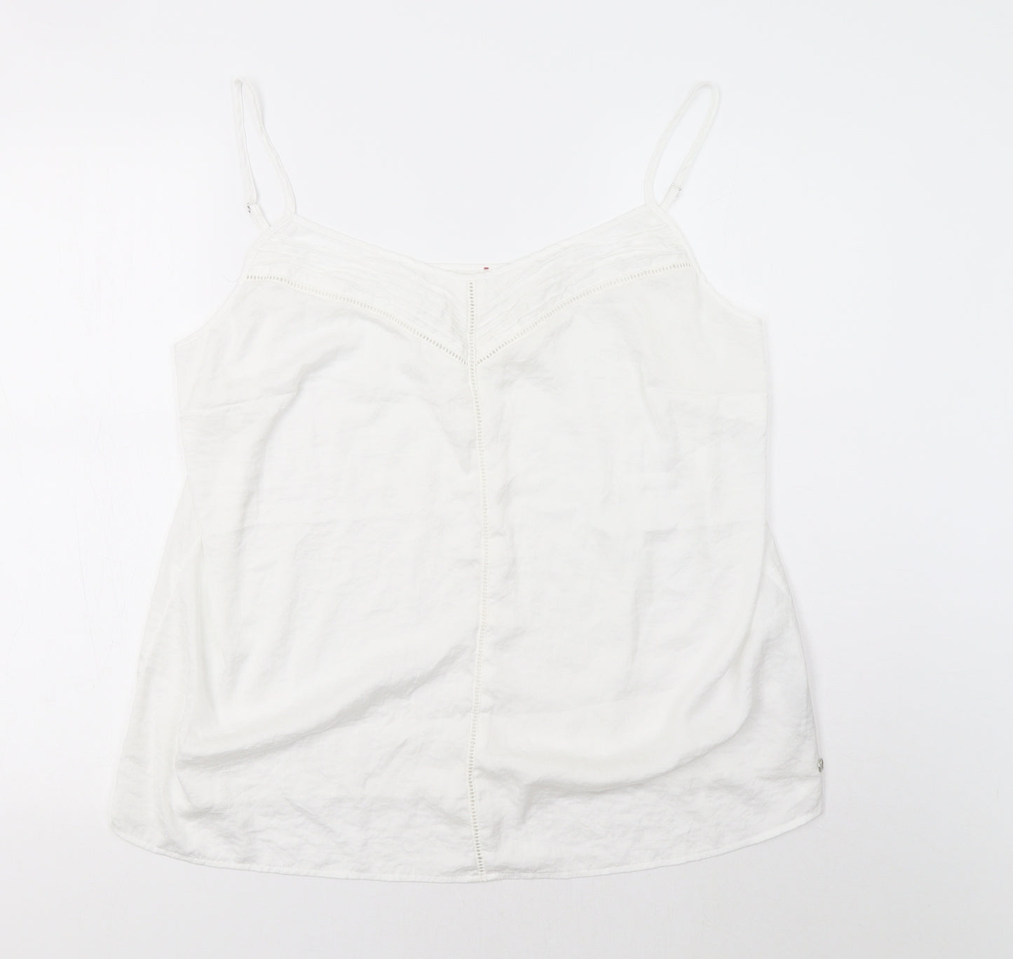 s.Oliver Womens White   Camisole Tank Size 20