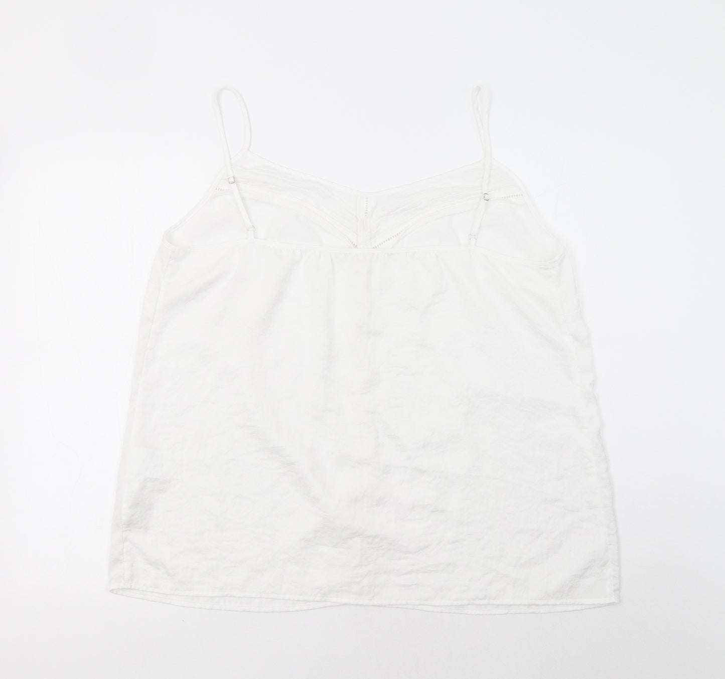 s.Oliver Womens White   Camisole Tank Size 20