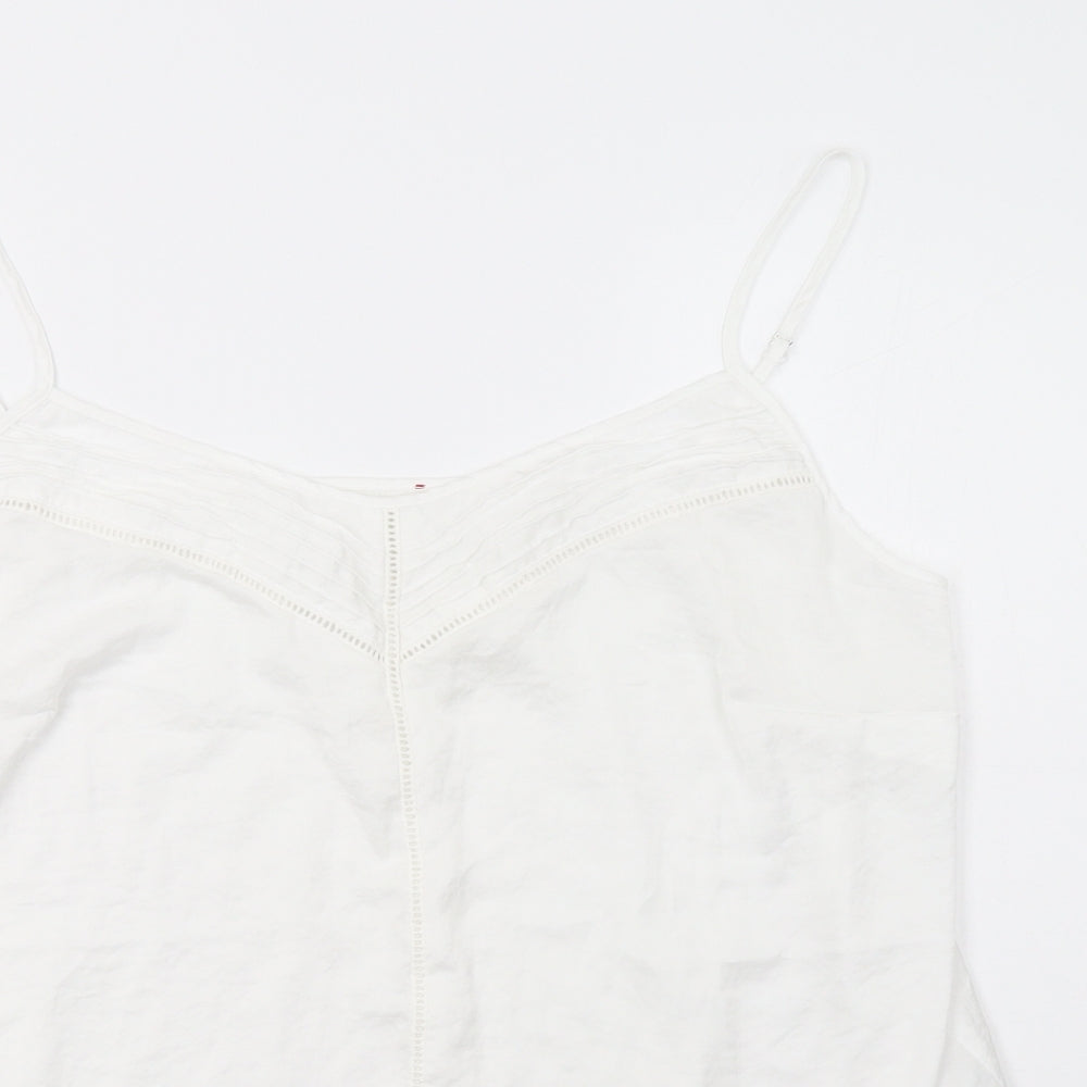 s.Oliver Womens White   Camisole Tank Size 20