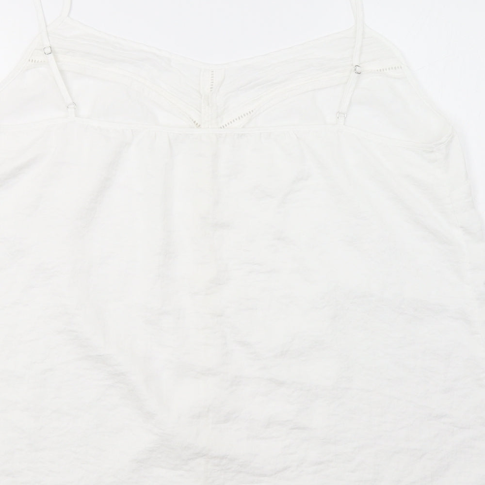 s.Oliver Womens White   Camisole Tank Size 20