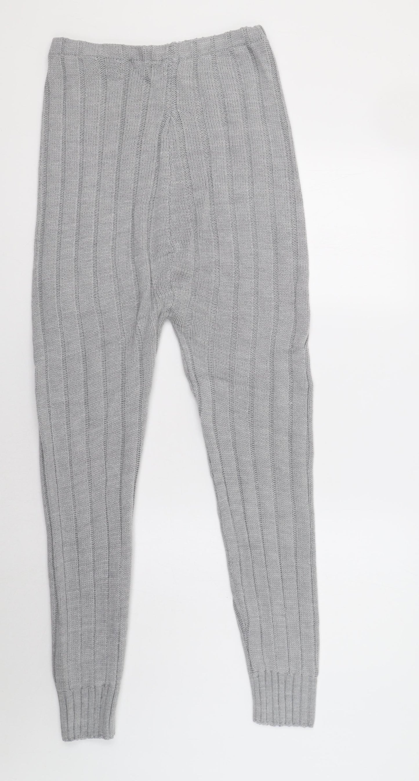 PRETTYLITTLETHING Womens Grey Solid   Lounge Pants Size M