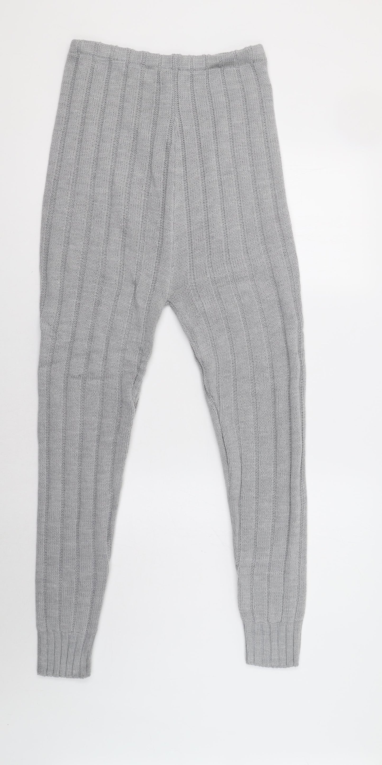 PRETTYLITTLETHING Womens Grey Solid   Lounge Pants Size M