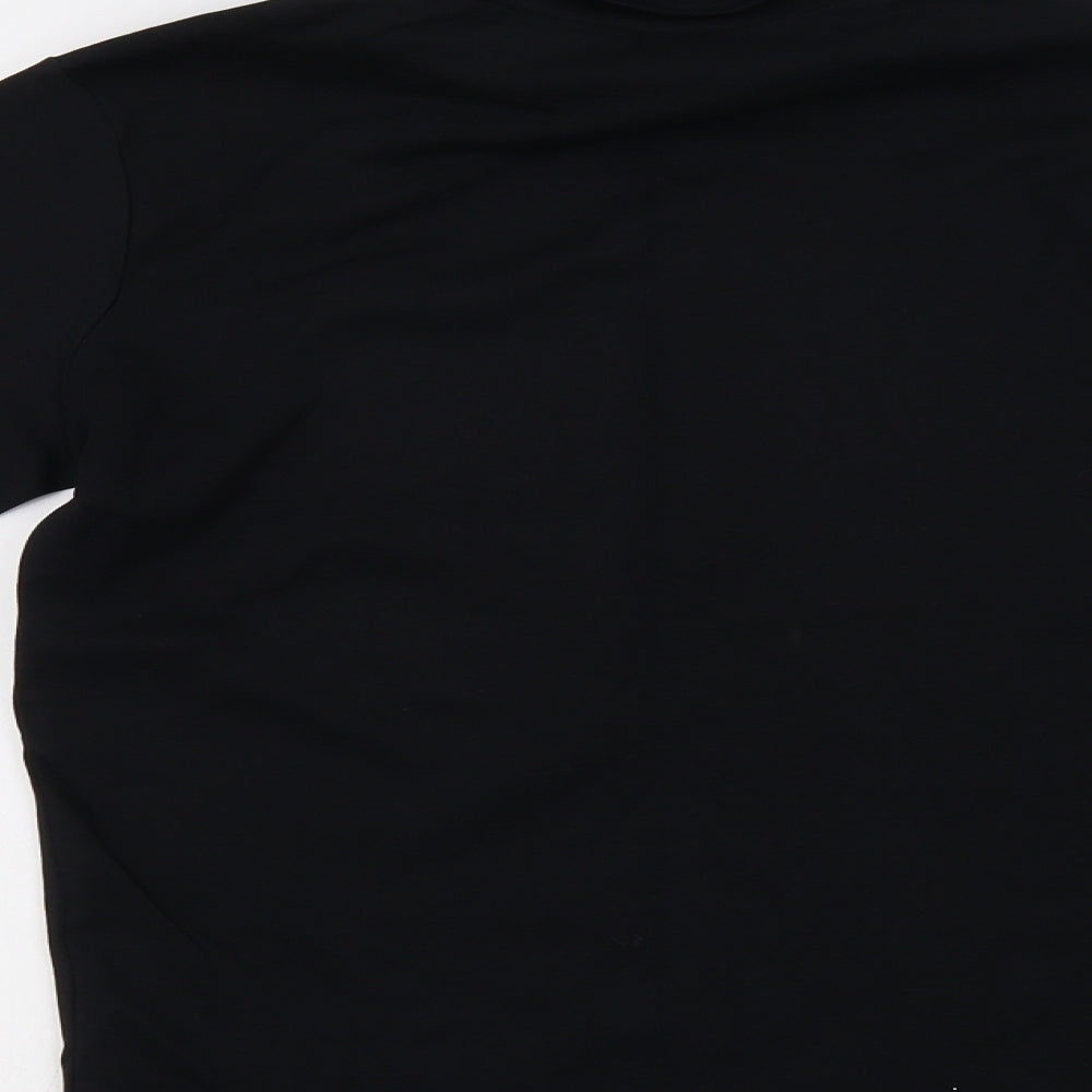 Isle Womens Black   Basic T-Shirt Size 10