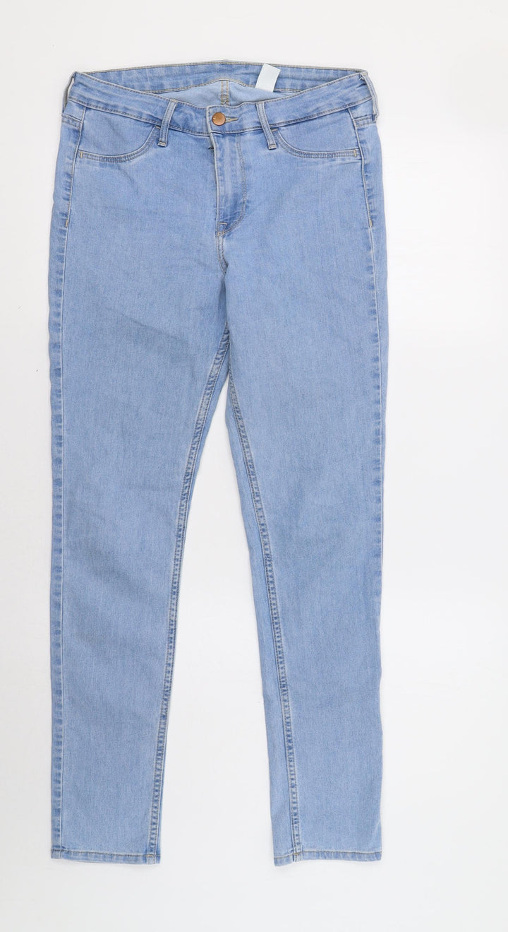 & Denim Womens Blue Skinny Jeans Size 10 L29 in
