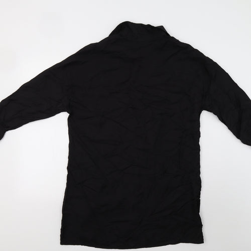 SheIn Womens Black   Tunic Button-Up Size 8