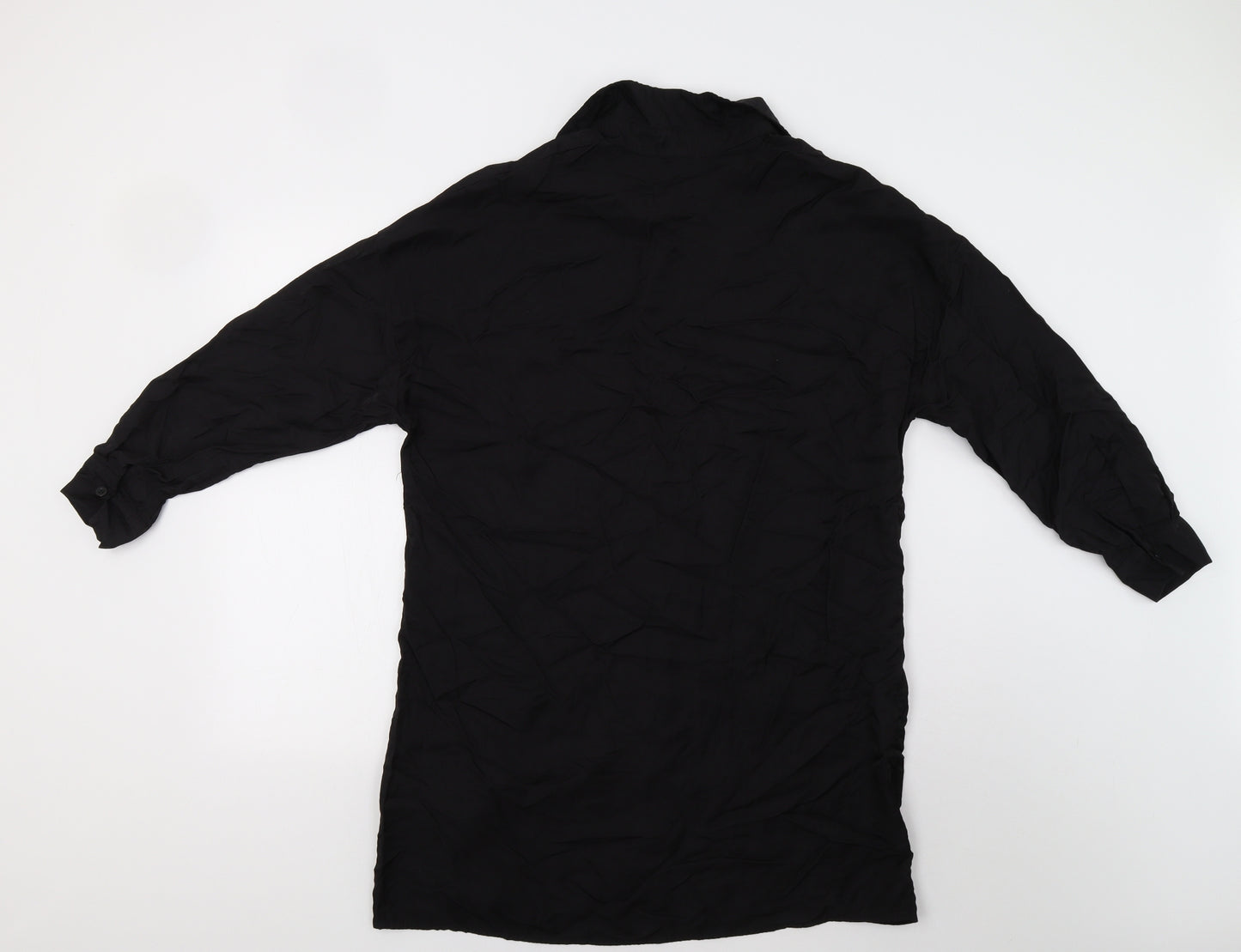 SheIn Womens Black   Tunic Button-Up Size 8