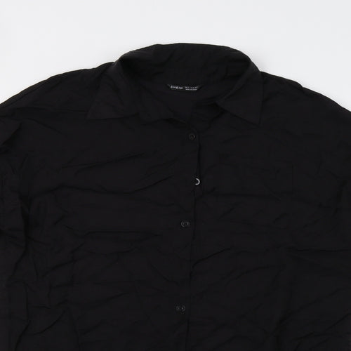 SheIn Womens Black   Tunic Button-Up Size 8