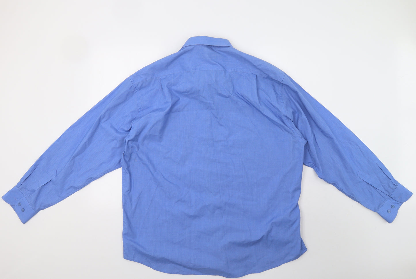 Essentials Mens Blue    Dress Shirt Size 17.5