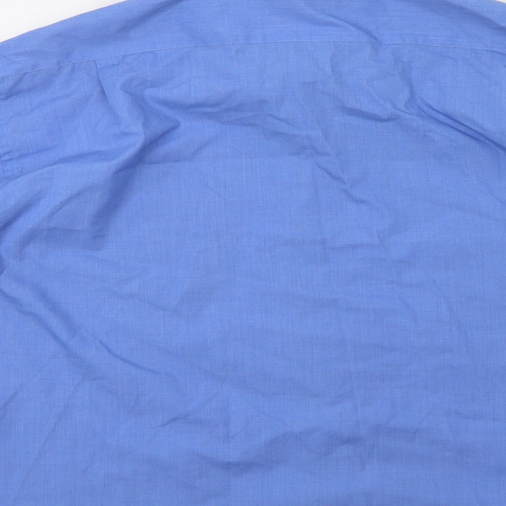Essentials Mens Blue    Dress Shirt Size 17.5