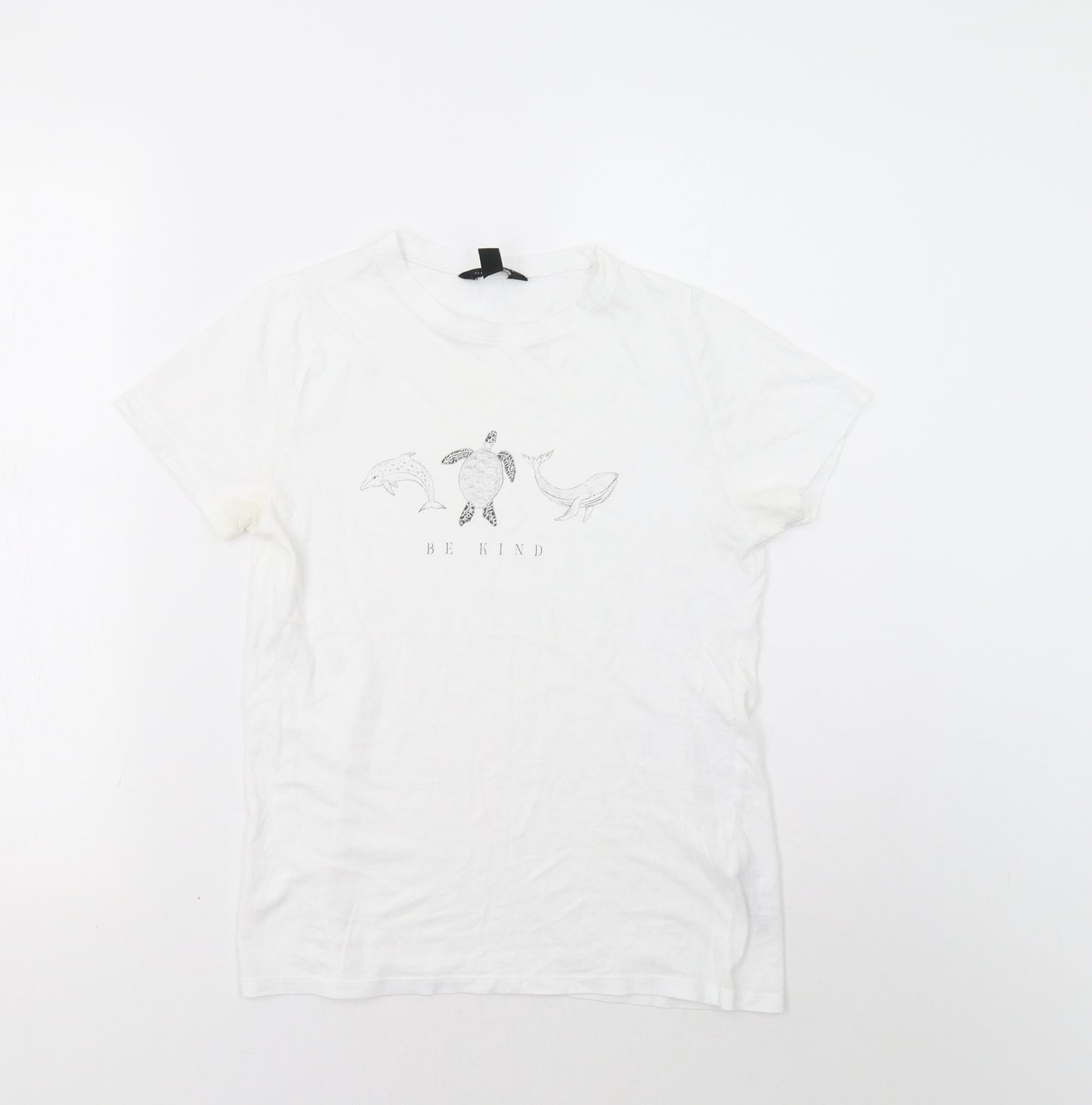 New Look Womens White   Basic Polo Size 6  - Be Kind