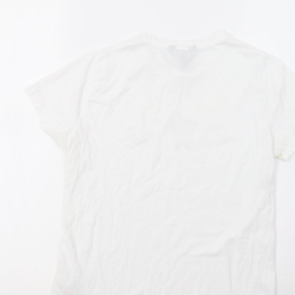 New Look Womens White   Basic Polo Size 6  - Be Kind