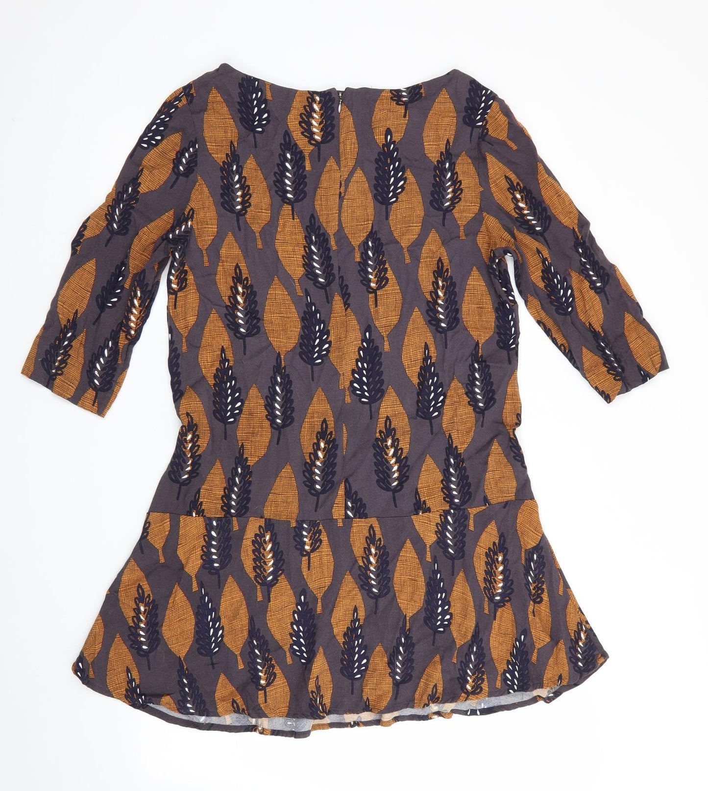 White Stuff  Womens Brown Floral  A-Line  Size 16