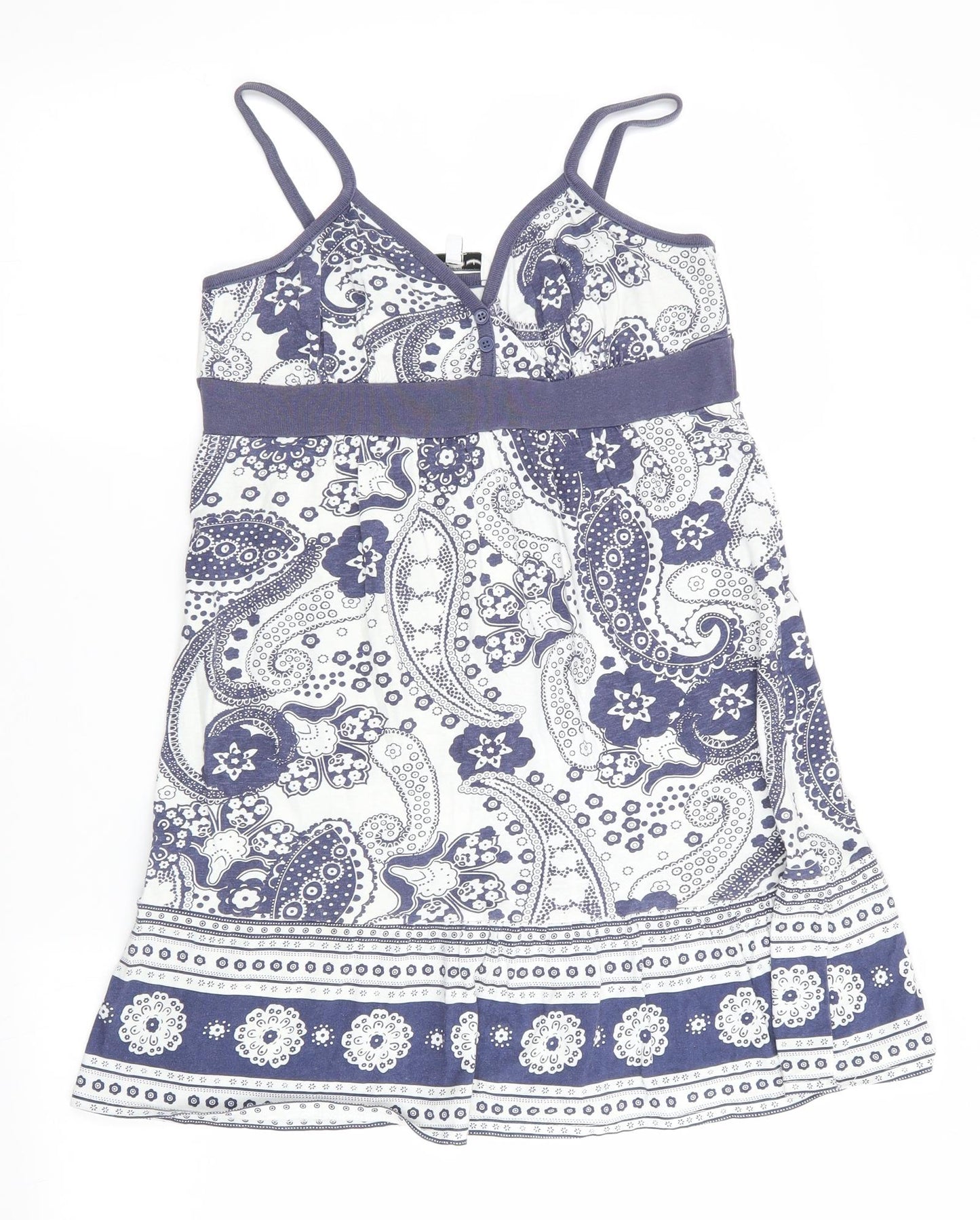 New Look Womens Blue Floral  Slip Dress  Size 10