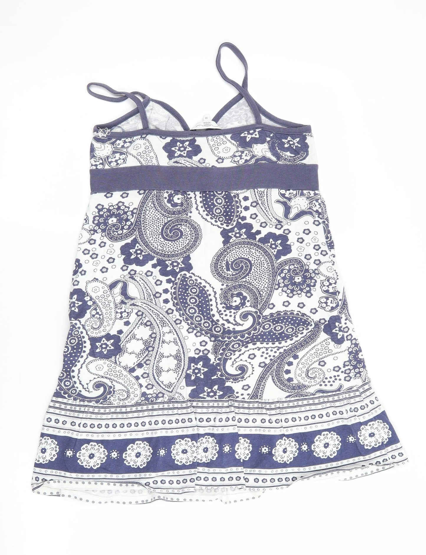 New Look Womens Blue Floral  Slip Dress  Size 10