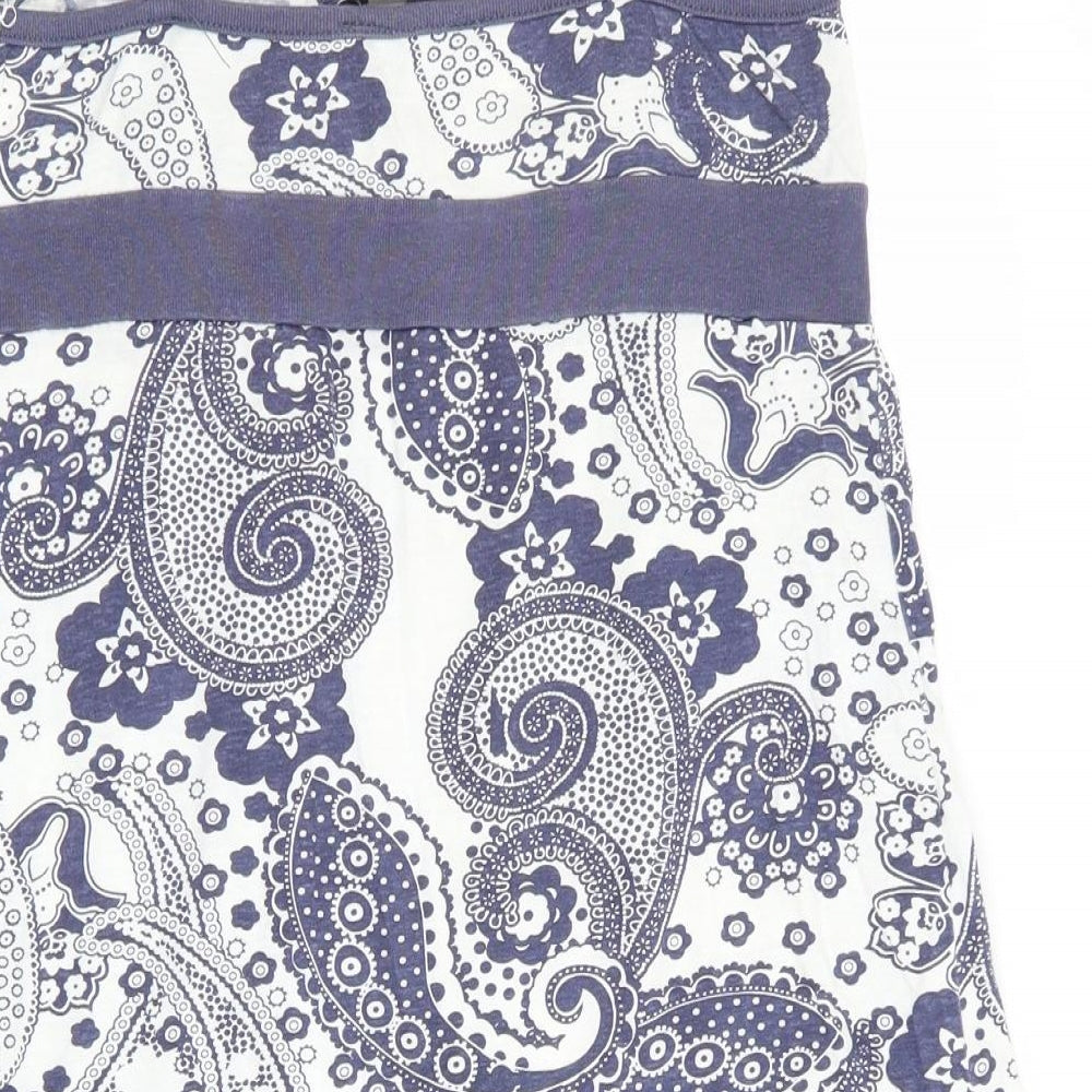 New Look Womens Blue Floral  Slip Dress  Size 10