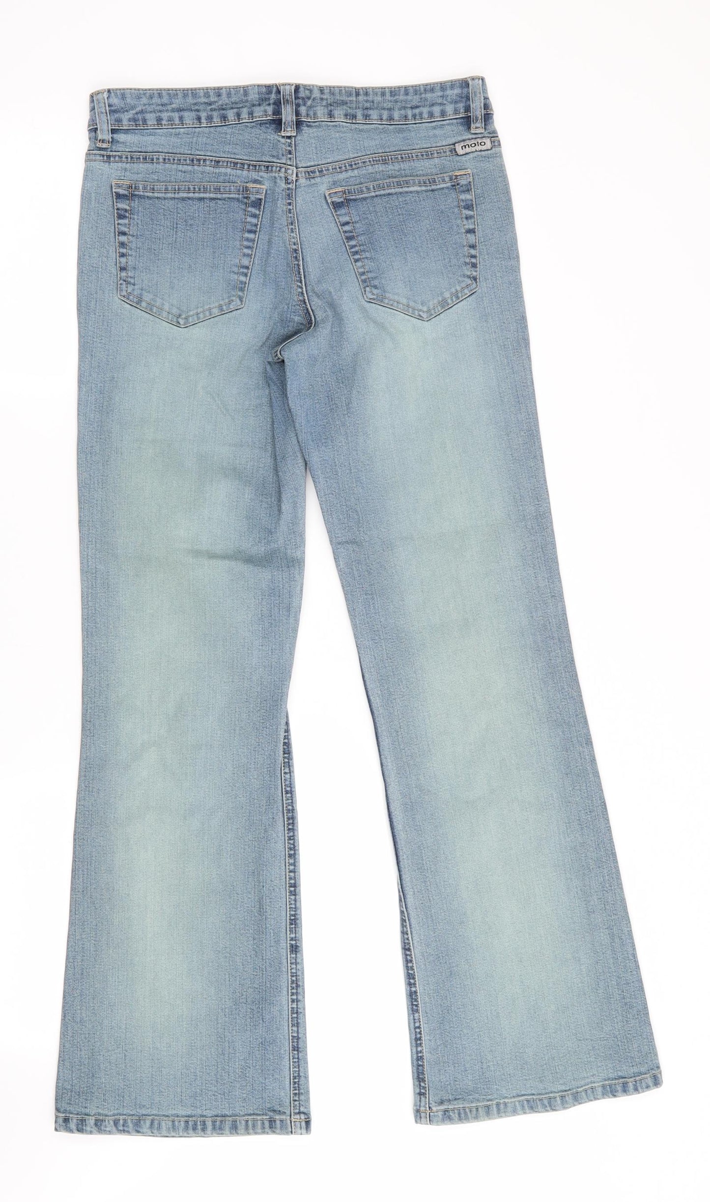 Moto Jeanswear Womens Blue   Flared Jeans Size 10 L28 in