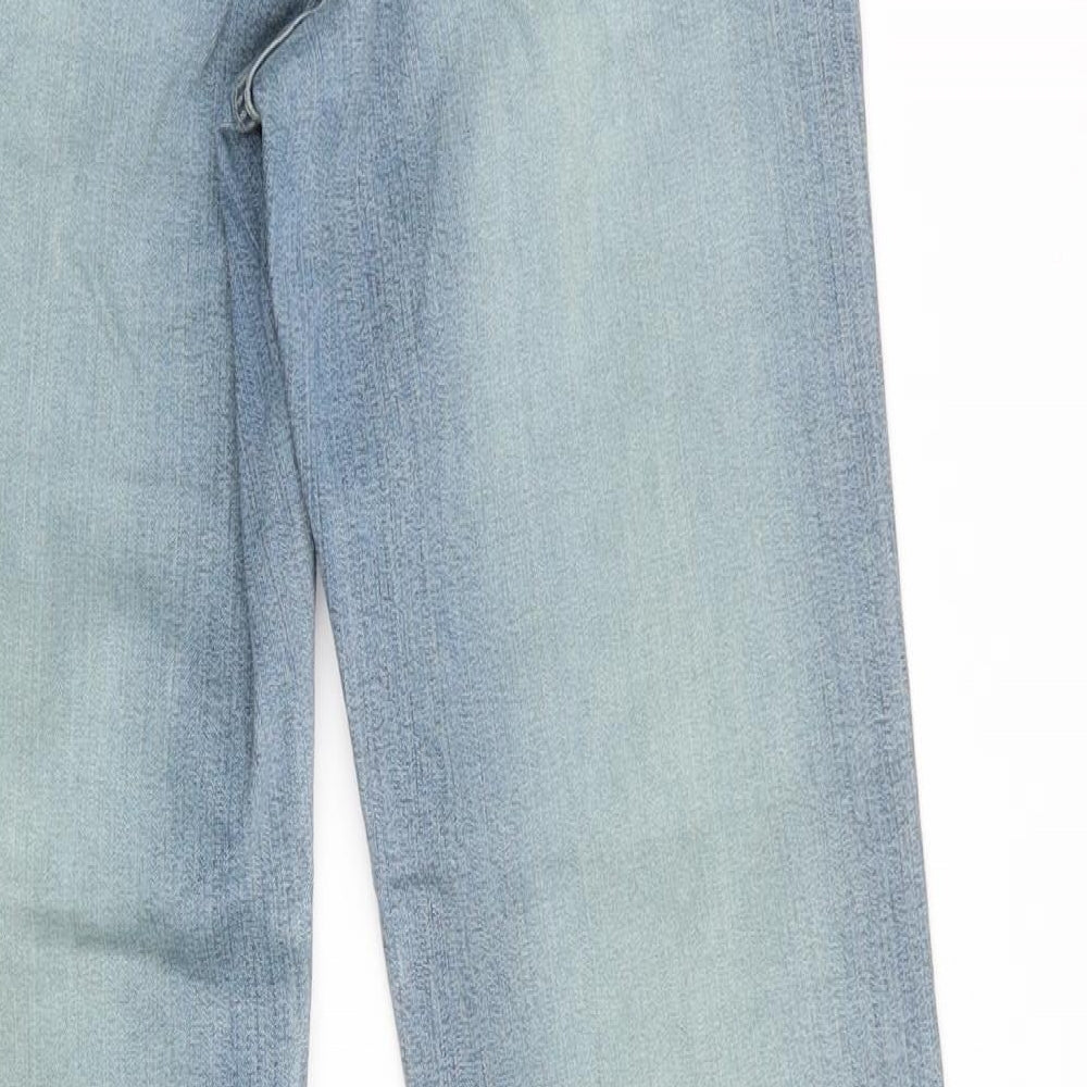 Moto Jeanswear Womens Blue   Flared Jeans Size 10 L28 in