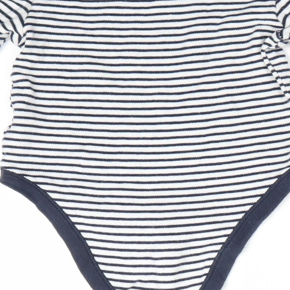 Primark Baby Blue Striped  Romper One-Piece Size 9-12 Months