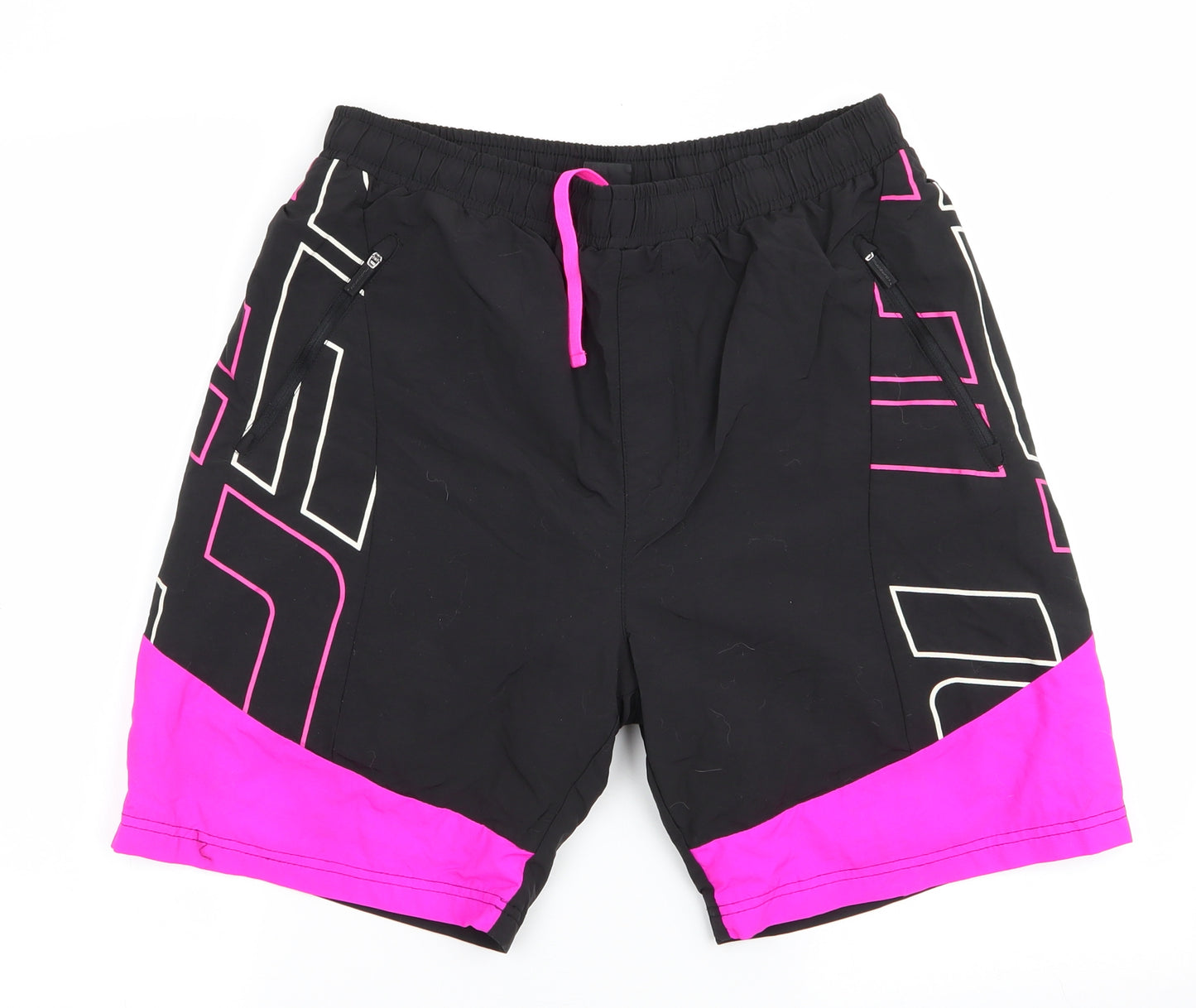 Muddy Fox Womens Black Colourblock  Biker Shorts Size 14 - Padded Seat
