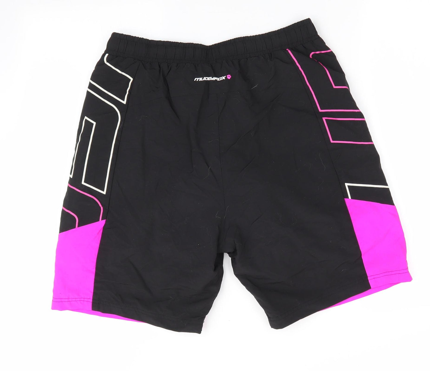Muddy Fox Womens Black Colourblock  Biker Shorts Size 14 - Padded Seat
