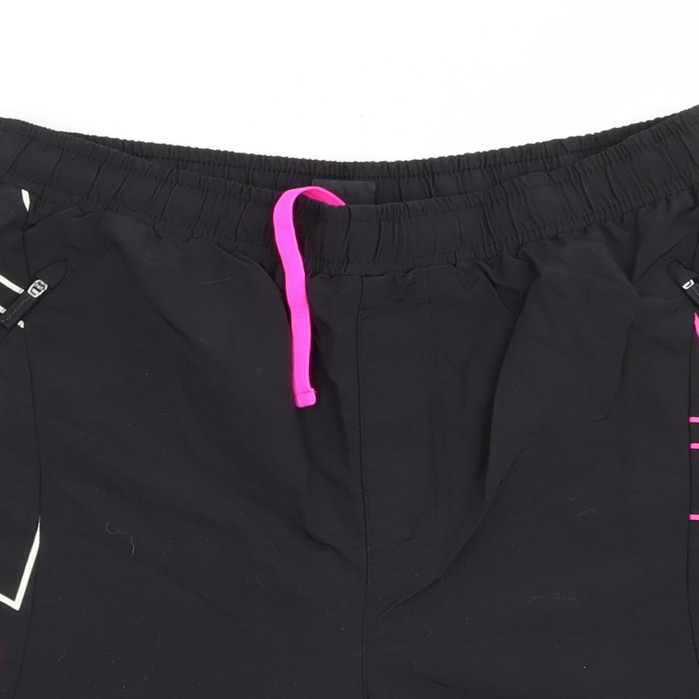 Muddy Fox Womens Black Colourblock  Biker Shorts Size 14 - Padded Seat