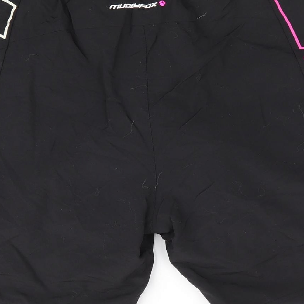 Muddy Fox Womens Black Colourblock  Biker Shorts Size 14 - Padded Seat