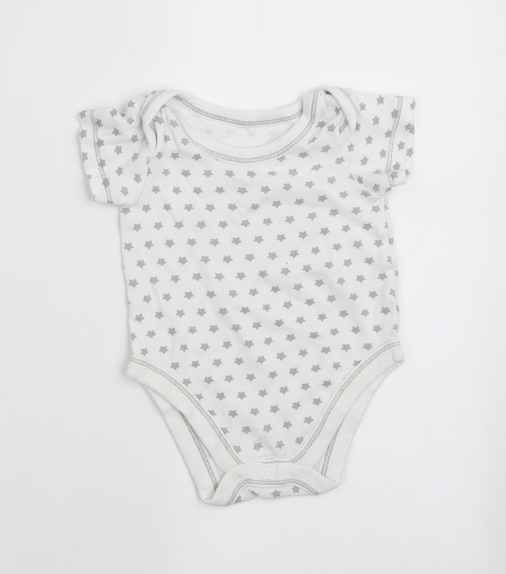 Lilly & Dan Baby Grey Geometric Romper One-Piece Size 3-6 Months - Star Print
