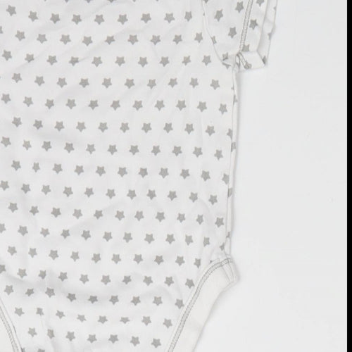 Lilly & Dan Baby Grey Geometric  Romper One-Piece Size 3-6 Months  - Star Print