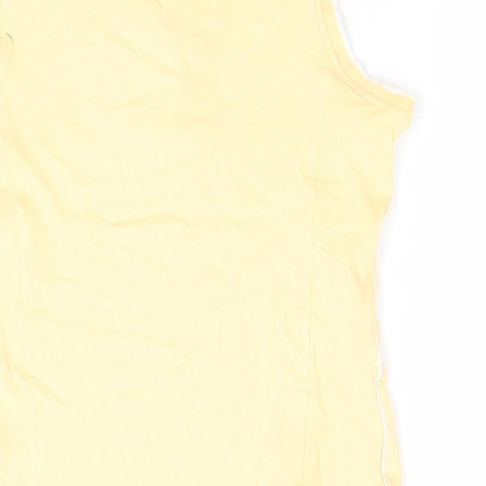 MUSTO Womens Yellow   Basic Polo Size 10