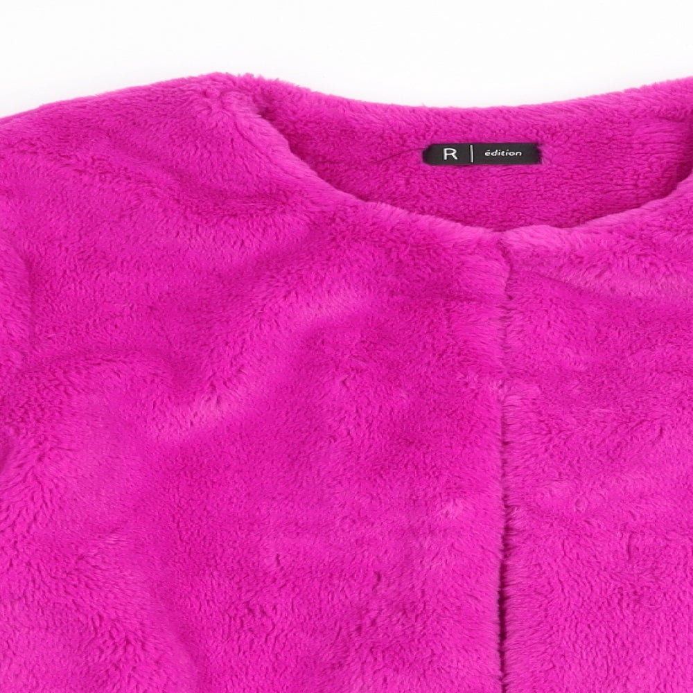 R Edition Womens Pink   Jacket Coat Size 20  - Faux Fur  Cerise
