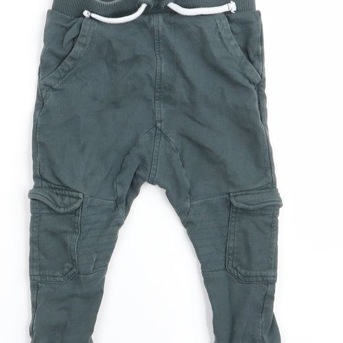 Nutmeg Boys Green   Jogger Trousers Size 18-24 Months